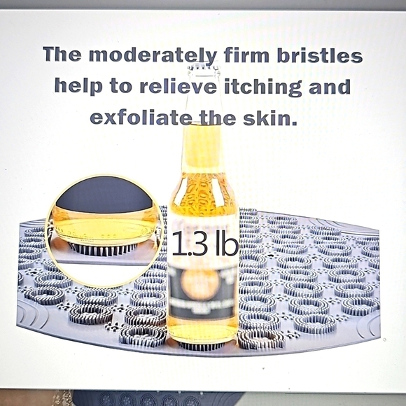 NWT Back & Foot Shower Exfoliator w suction cups. 3 Colors - Picture 2 of 9